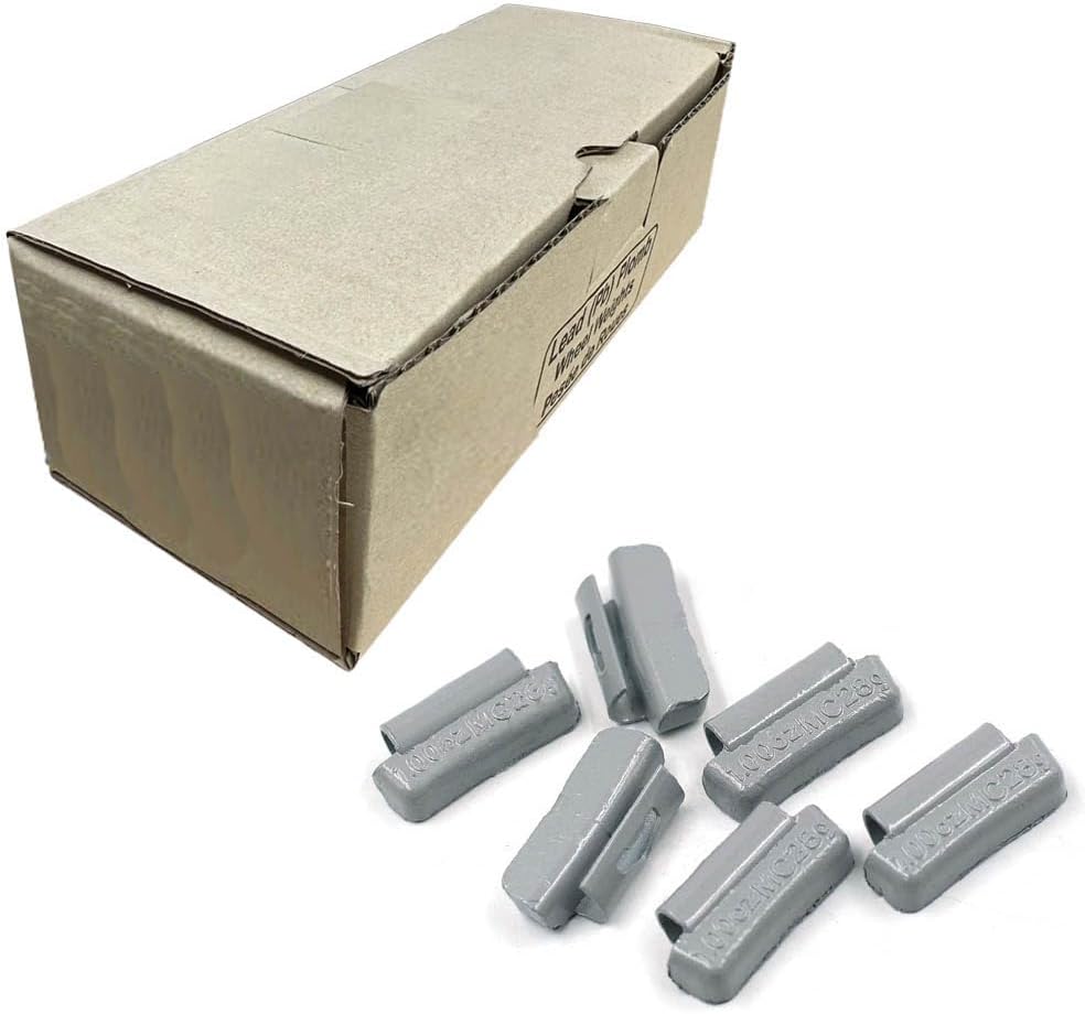 Wheel Weights MC Series Coated Lead Clip on Wheel Weights, Gray, 25Pcs/Box - (2.25 oz)