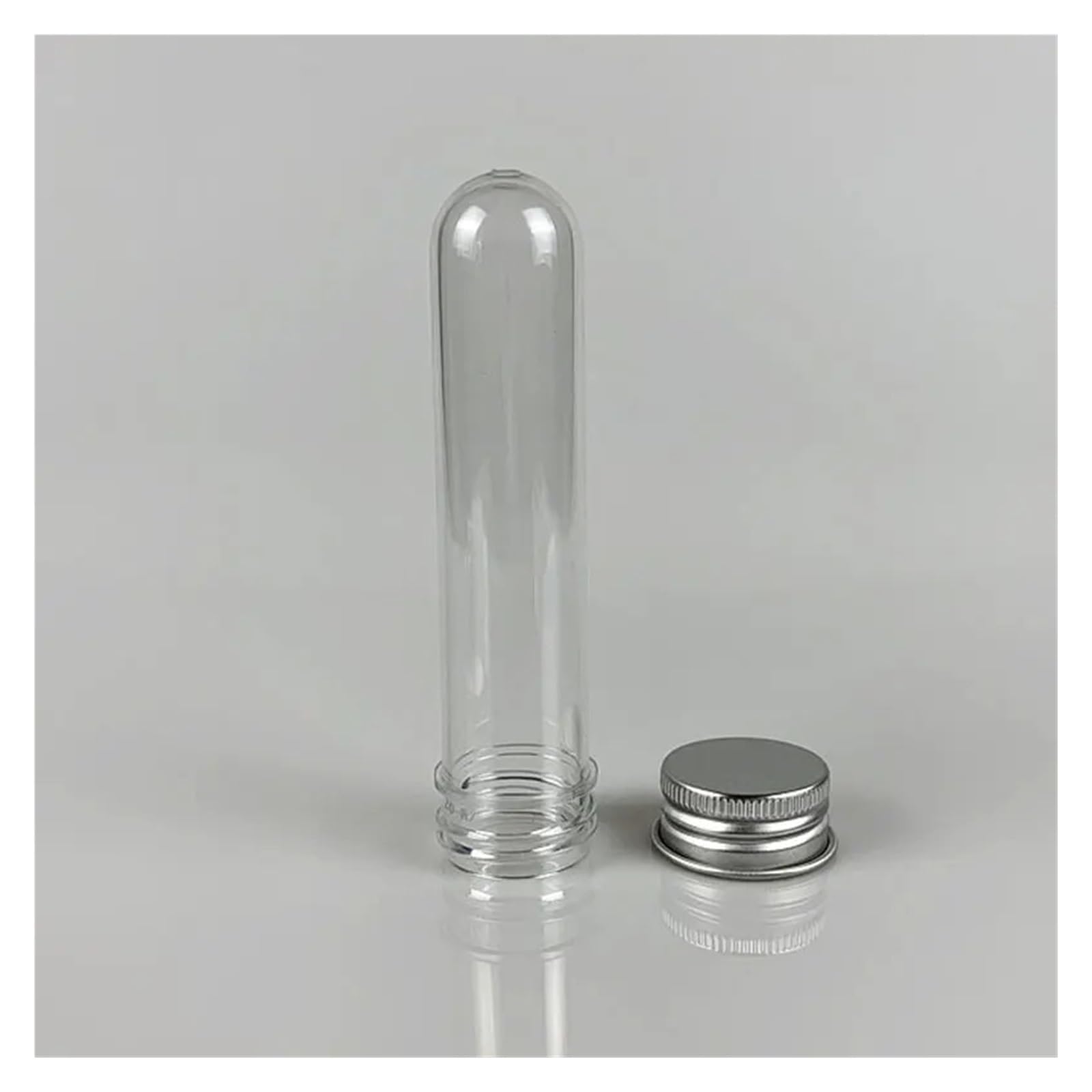 yingyingjia 20 szt. laboratoryjnych 30 ml plastikowych przezroczystych probówek z pokrywką, wielofunkcyjna butelka do przechowywania, na kabel USB, organizer na upominki na imprezę