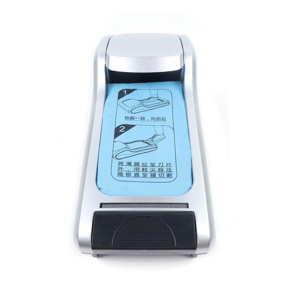 Dispenser Automatico per Copriscarpe - Macchina Portatile per Avvolgere le Scarpe con 3 Bobine di Pellicola per Casa, Ufficio, Supermercato e Fabbrica - Proteggi Pavimenti e Scarpe da Sporco e Danni
