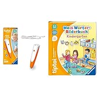 Ravensburger tiptoi® Stift 00110 - Das spielerische Lernsystem, Lernspielzeug für Kinder ab 2 Jahren - Der Stift &amp; tiptoi® Mein Wörter-Bilderbuch Kindergarten