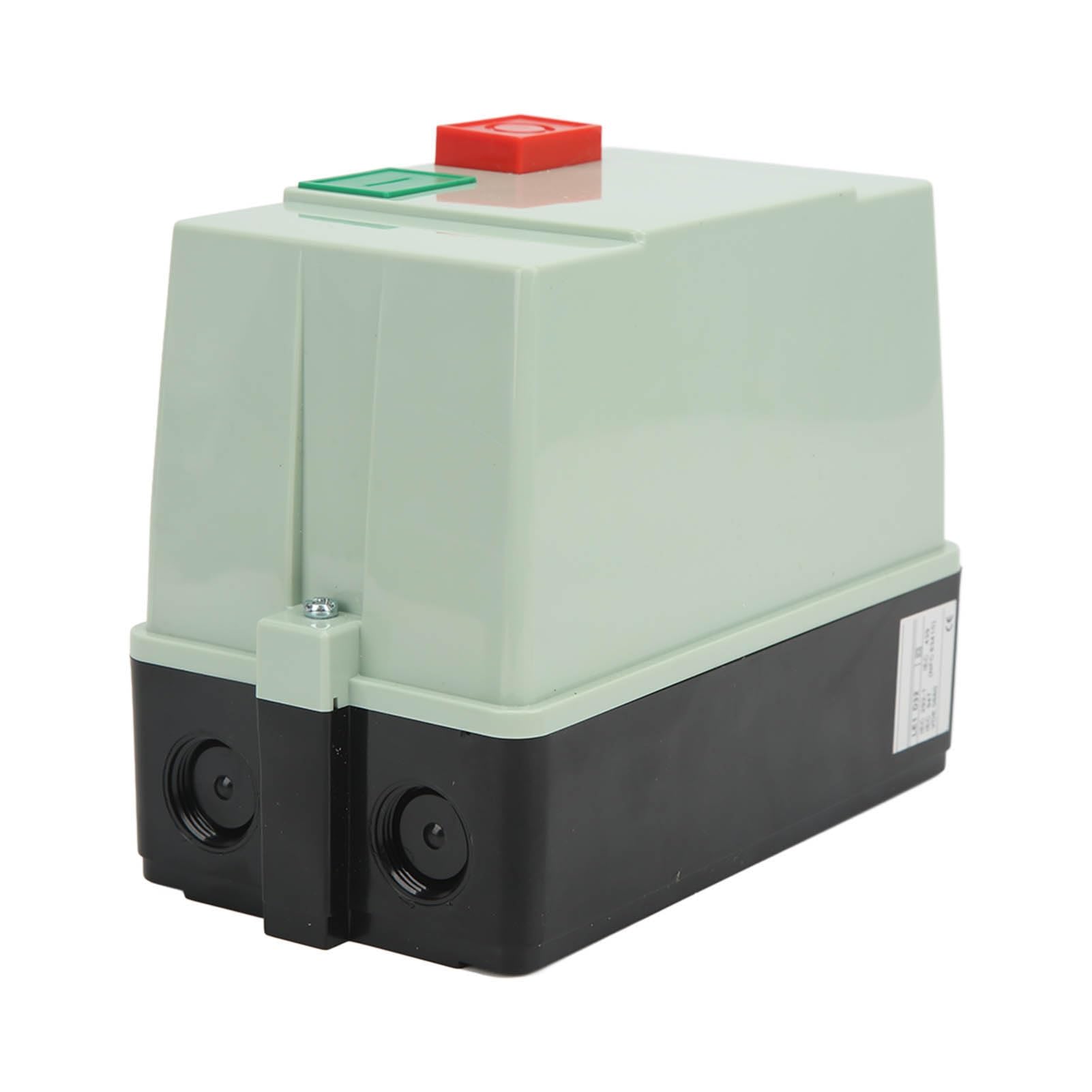 Interruptor de Arranque de Motor Magnético 7,5 KW Monofásico 220 V 23-32 A Corriente Ajustable, Control Magnético Impermeable IP55 para Riego de Agua con Bomba de Pozo, Protección de Carga