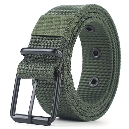 Perforated Canvas Belt Men's Needle Buckle Belt Student Youth Version Versatile Jeans Belt Training Extende