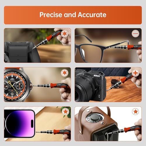 Image of VOWEL'S 115 in 1 Interchangeble Multipurpose Mini Screwdriver Set Magnetic Slot Wrench Bits Repair Tools Kit Set Combination Screwdriver Set for Home Appliance,Laptop,Mobile,Computer