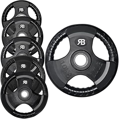 Olympic Tri Grip Rubber Coated Weight Plates Set Cover