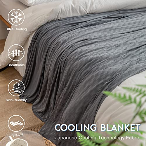 Image of AmyHomie Cooling Blanket for Hot Sleepers,Lightweight Summer Queen Size