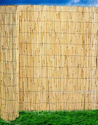 Abaseen Natural Reed Screening Garden Fence Peeled Roll Screen Wind Sun Protractor Privacy Border 1.8mx4m
