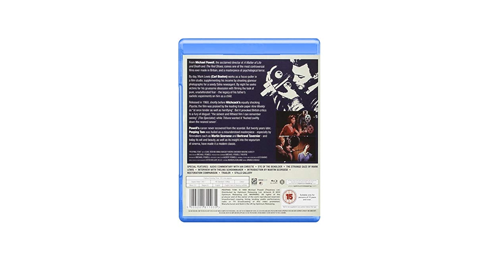 Amazon.com: Peeping Tom Special Edition [Blu-ray] [1960