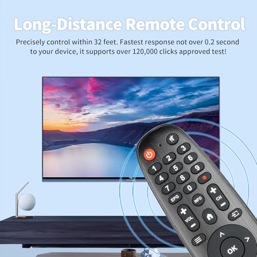 Télécommande TV boutons Netflix PrimeVideo YouTube pour EC32V2HA