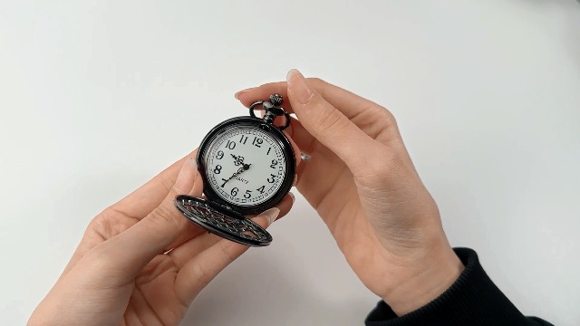 Bronze- Römisch Taschenuhr Antike Ziffern Kette Ha... – Grandado