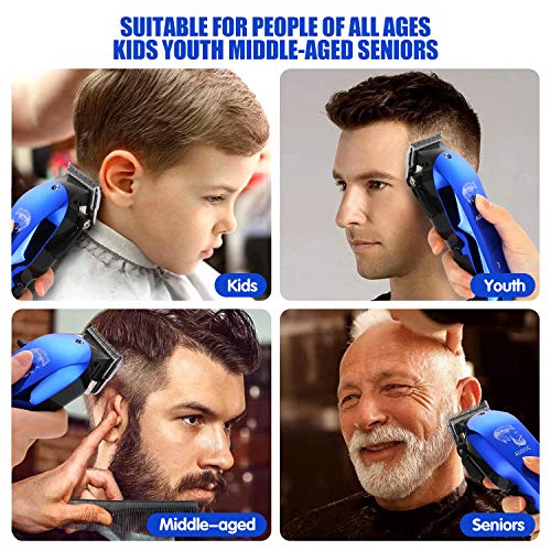 Professional Cordless Hair Clippers for Men Hair Cuttings Kits Set Rechargeable Pro Mens Hair Beard Trimmer Stylists Home Barbers Kids