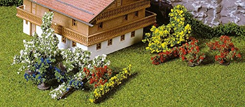 Buissons multicolores Heki 1705 végétation diorama train miniature HO