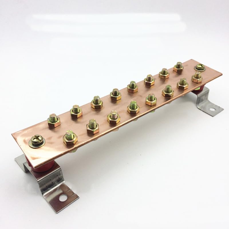 4 * 50 * 300 Tinned Copper Grounding Busbar Equipotential Battery Link Bar Ground Bus