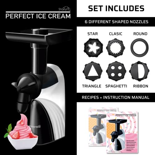 Starlyf Eismaschine Perfect Ice Cream, 100% natürliche Eiscreme, natürliche Eisdesserts, Joghurt und Sorbet, Eisdessertmaschine, Joghurtbereiter, glutenfrei – Bild 7