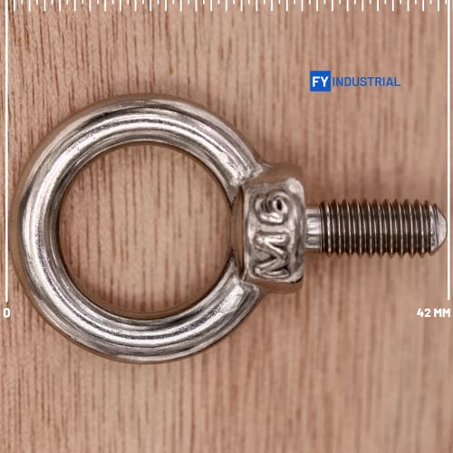 Stainless Steel Machinery Shoulder Lifting Eye Bolt (M6, 5 Items) #TOP2