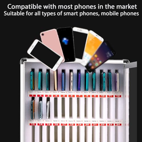 Armadietto da parete con 36 slot per telefono cellulare con serratura Securi, ideale per aule e soluzioni telefoniche nized