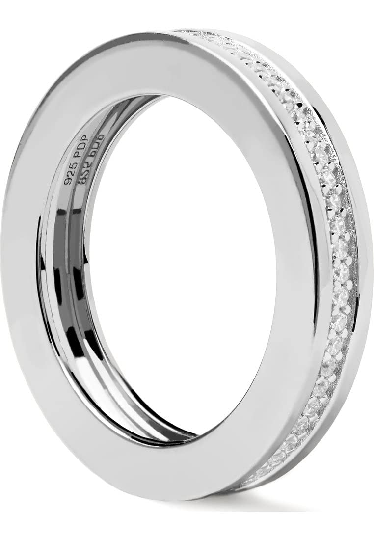 PdPaola 32020771 - Anillo para mujer de plata 925 con circonitas