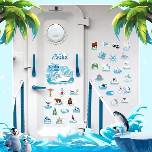 Set 33 Imanes Decorativos Temática Alaska para Refrigerador miniatura 4