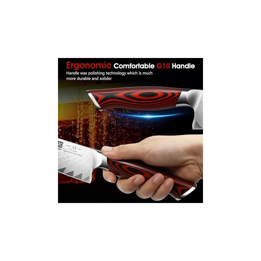 8-Inch-Damascus-Chef-Knife-Professional-VG-10-Damascus-Super-Steel-Kitchen-Knife-Ultra-Sharp-Cooking-Knife-with-Ergonomic-G10-Handle HOSHANHO 8 Inch Damascus Chef Knife, Professional VG-10 Damascus Super Steel Kitchen Knife, Ultra Sharp Cooking Knife with Ergonomic G10 Handle