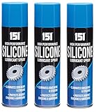 151 Products Silicone Lubricant Spray - 3 Pack, 200ml Each, Eliminates Squeaking & Sticking, Protects Against Cracking & Hardening