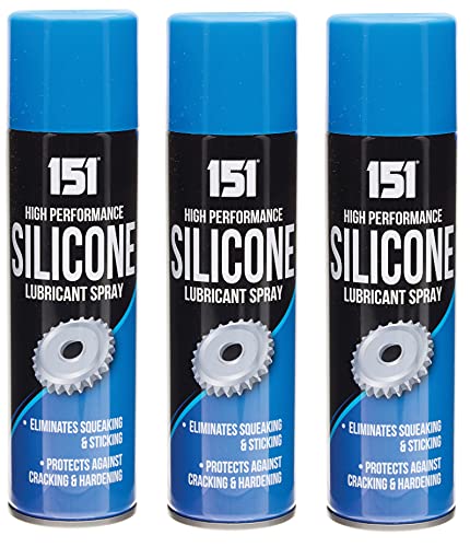 3 Silicone Lubricant Spray Grease Oil Clear Eliminates Squeaking Sticking 200ml