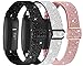3 Pack Elastic Nylon Bands Compatible with Fitbit Inspire 3 / Inspire 2 / Inspire HR/Inspire, Soft Breathable Replacement Adjustable Stretchy Nylon Loop Wristband Sport Strap for Woman Man-Color 301