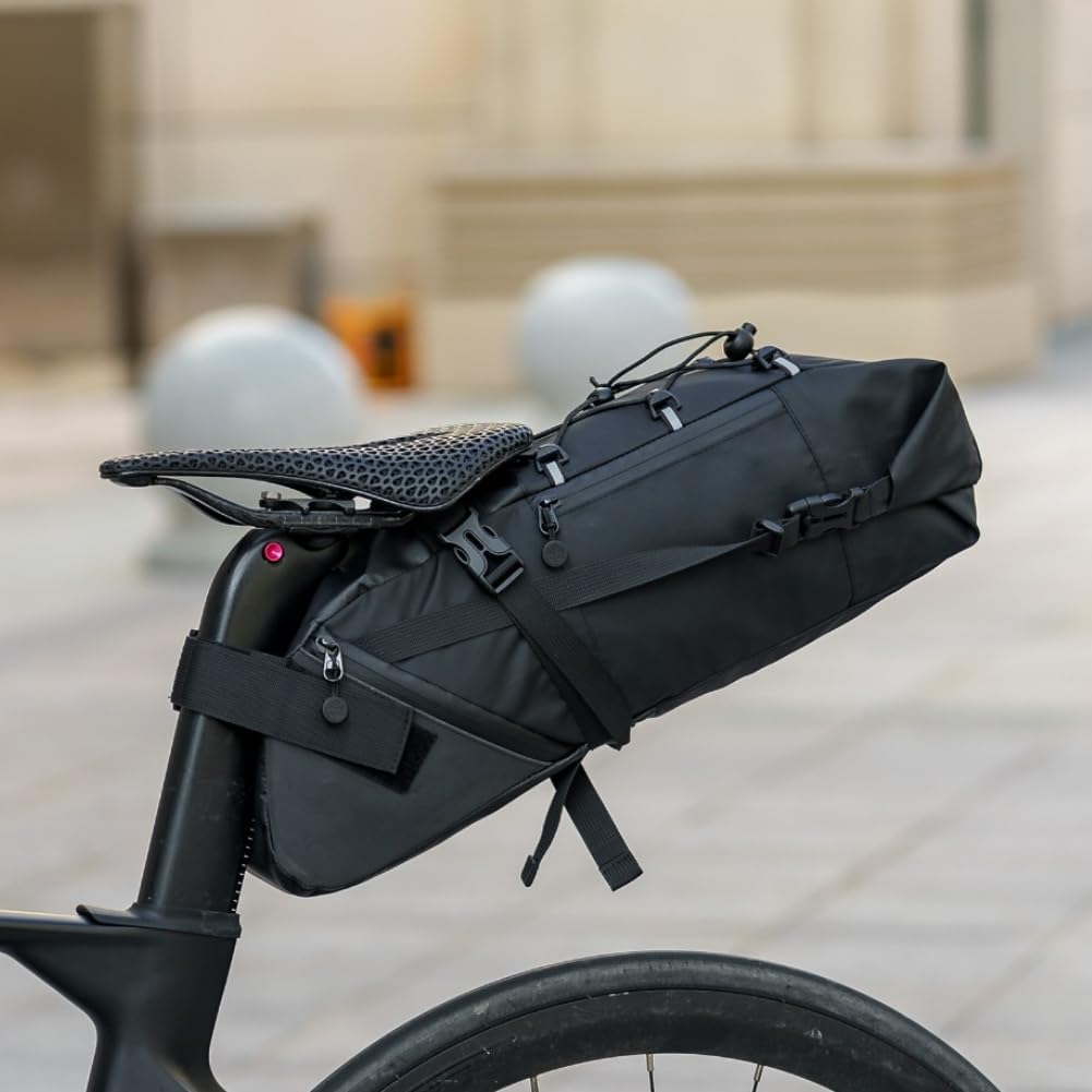 Borsa Sella Ciclismo 15L Grande Capacità Espandibile