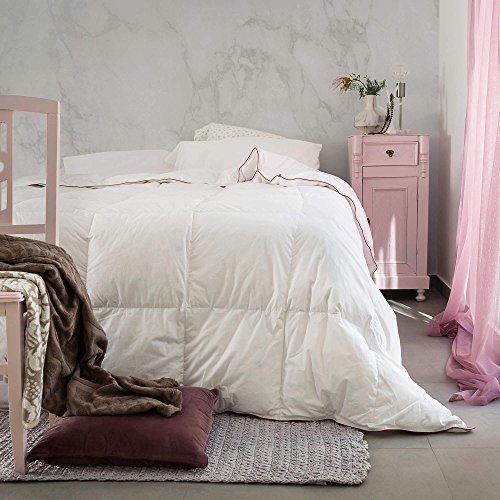 Habita Home EDREDON NORDICO 95% Plumon Cama 135 (220x220cm) Color Blanco