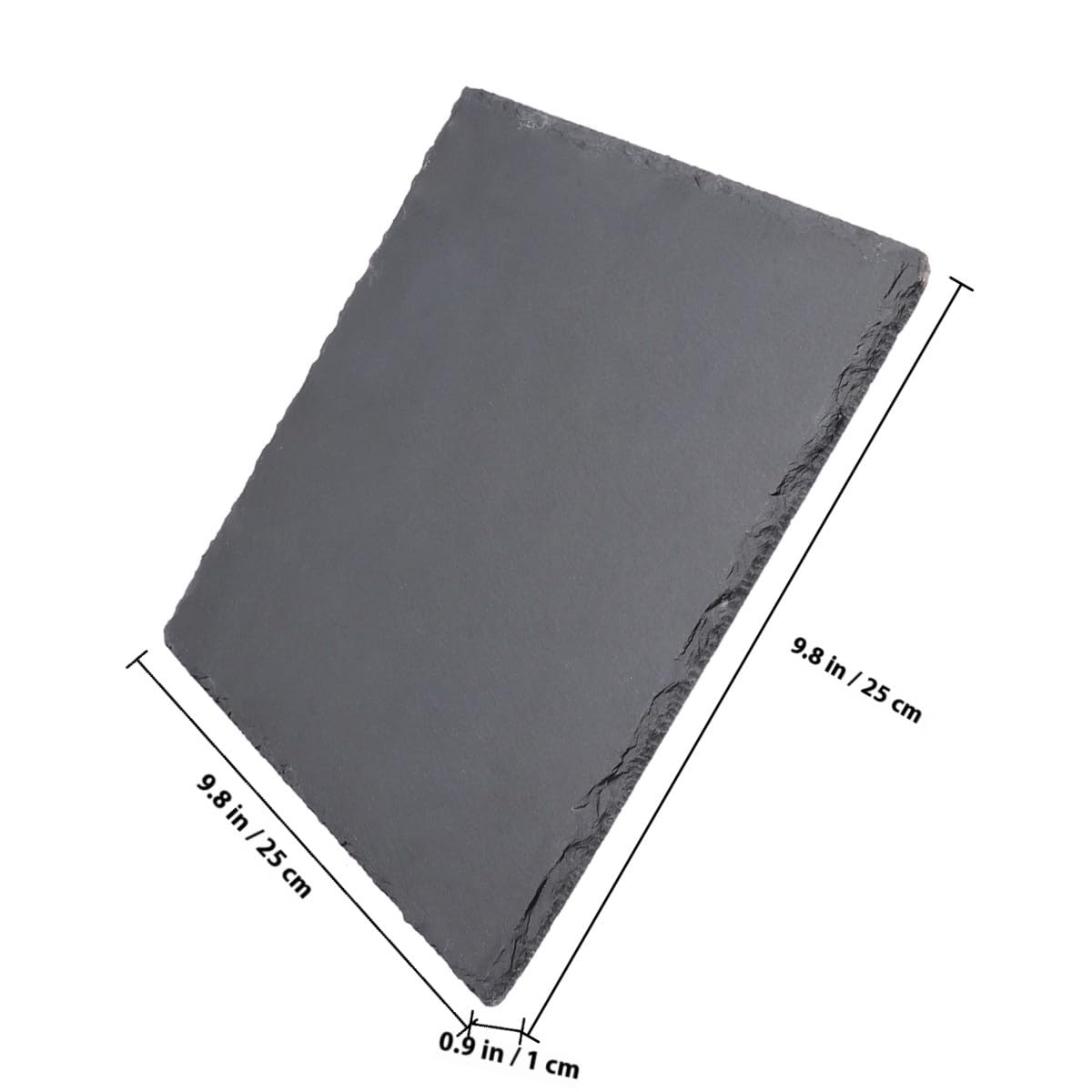 Toyvian Plat en Pierre Naturelle de 9, 8x9, 8 Pouces pour Barbecue Coréen