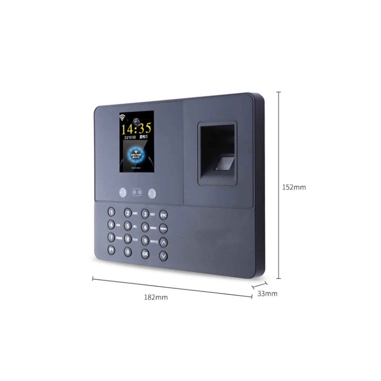 per i dipendenti Piccola Impresa JPX1 Riconoscimento facciale Impronta Digitale biometrica Sistema di rilevazione presenze Macchina Impronta Digitale Ufficio dipendente Nessun Software