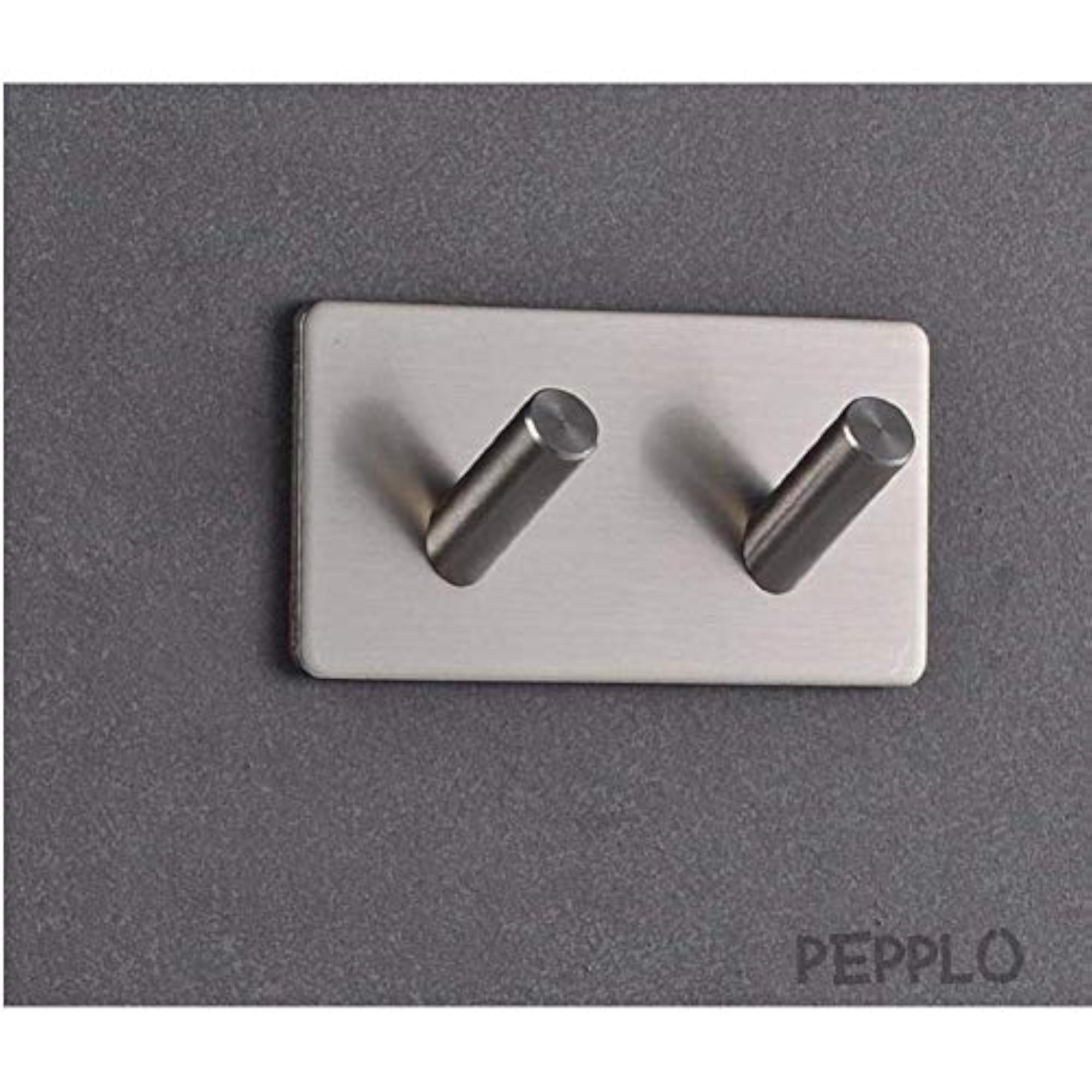 Heavy Duty Self-Adhesive Towel Hooks, Brushed Stainless Steel