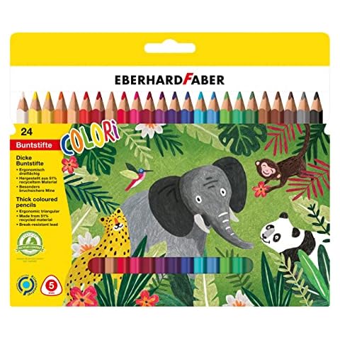 Lápices de colores Eberhard Faber 511425 Colori Jumbo en 24 colores Cover