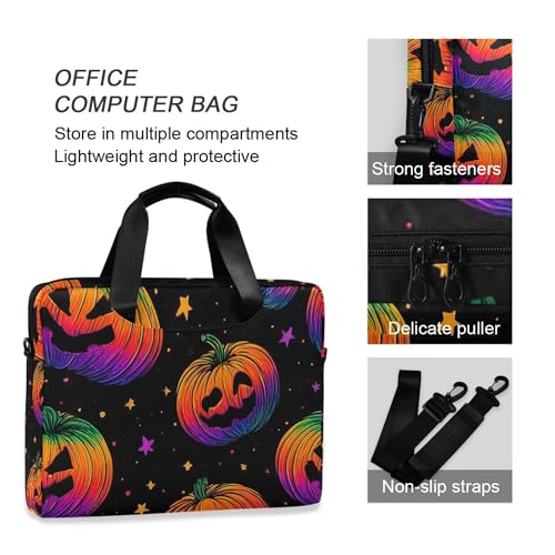 Funda para portátil ALAZA con diseño de calabazas coloridas miniatura 5