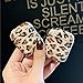 J.west Luxury Sparkle Bling Leopard Print Cheetah Pattern Translucent Soft TPU Case Cover for Girls Women