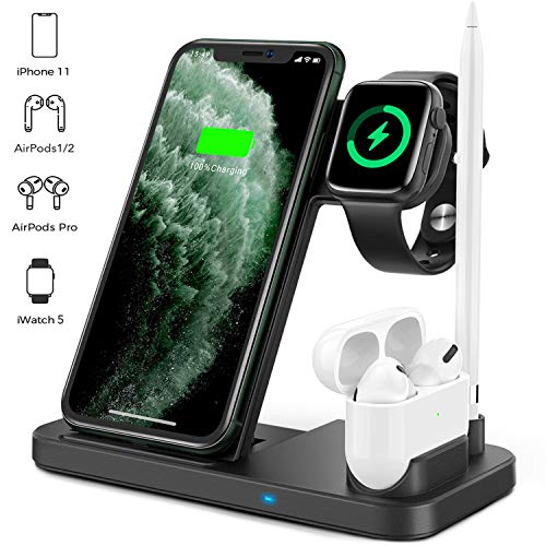 Updated Version 4 in 1 Wireless Charger, Apple Watch & AirPods & Pencil