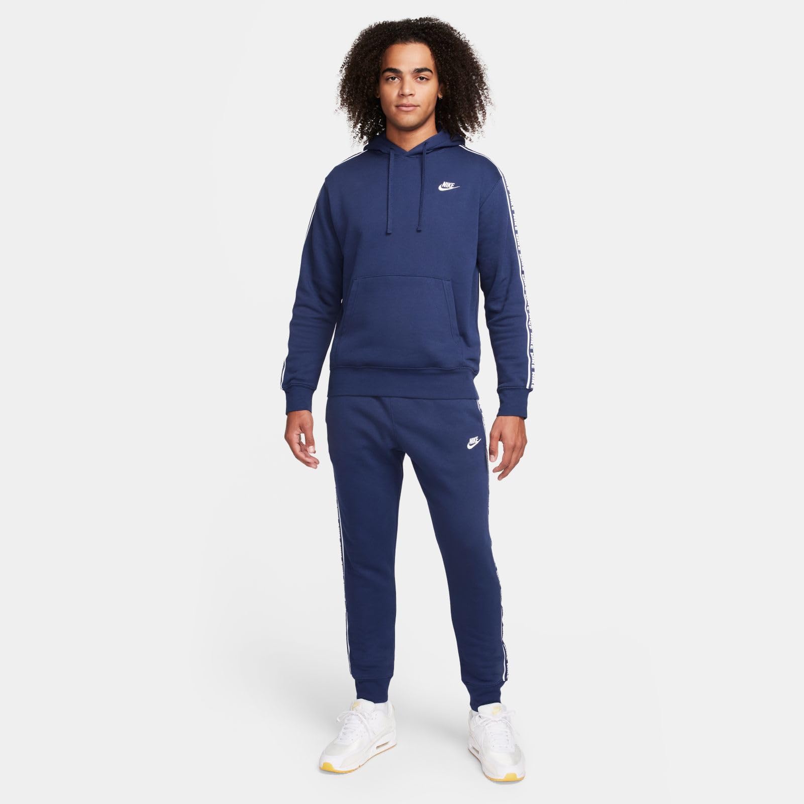Nike DM6838-010 Tuta Uomo con Cappuccio Sport Essentials Nero