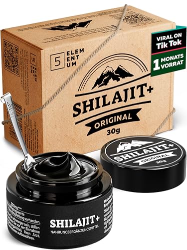 Original Shilajit Himalaya Harz gereinigt mit Triphala 30g – 87+ Mineralien, 82% Fulvinsäure, hochdosiert, 60 Tage sonnengetrocknet… – Ansicht 1