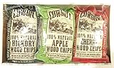 Cowboy Chips 100% All Natural Grill & Smoker Wood Chips, Apple, Cherry, Hickory (Variety 3 Pack, 180...