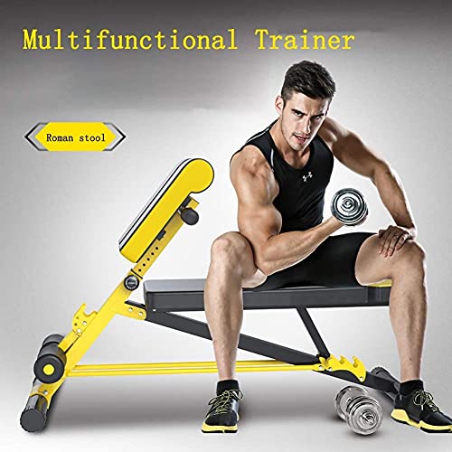 Weight Bench Adjustable Strength Exercise Bench Adjustable AB Roman Seat Multifunction Dumbbell Bench Adjustable Gear Design Meet The Needs Of Different People Waist Sit - Image 3