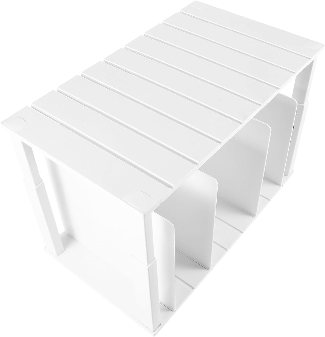 SECFOU Multipurpose Storage Box, White ABS Closet Organizer