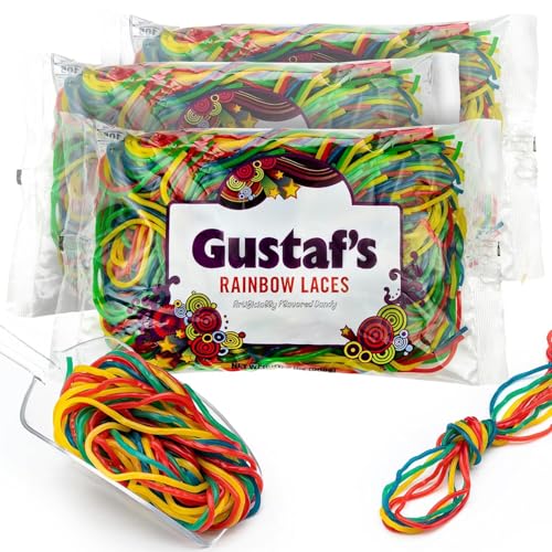 Rainbow Laces, caramelos de regaliz frutales 2 lb pack 3 miniatura 1