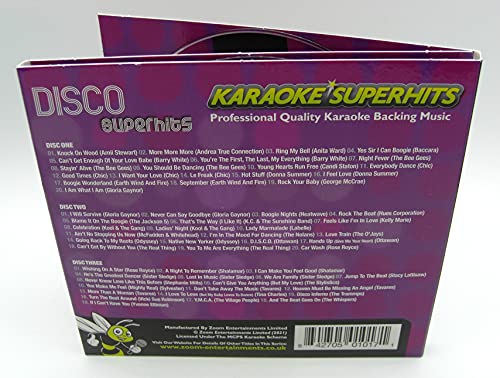 Zoom Karaoke Zoom Karaoke Disco Superhits Box Set 50 Songs Triple Cd G Set Amazon Com Music