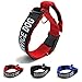 ã€3 Colors 3 Sizesã€‘ K.9 Service Dog Collar Tactical Collar Adjustable Nylon Basic Dog Collar with Reflective Patch for Small Dogs with 12.5