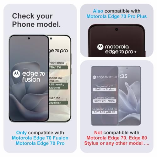 Image of SkyddShield Anti Glare Matte TPU hydrogel Edge to Edge Screen Protector Guard For Motorola Edge 70 Fusion, Motorola Edge 70 Pro and Motorola Edge 70 Pro Plus (6.8 Inch) With Installation Kit | Support Fingerprint | Edge to Edge Coverage