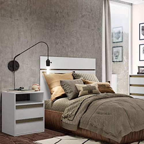 Cabeceira Solteiro Painel Larsen Belmax Branco