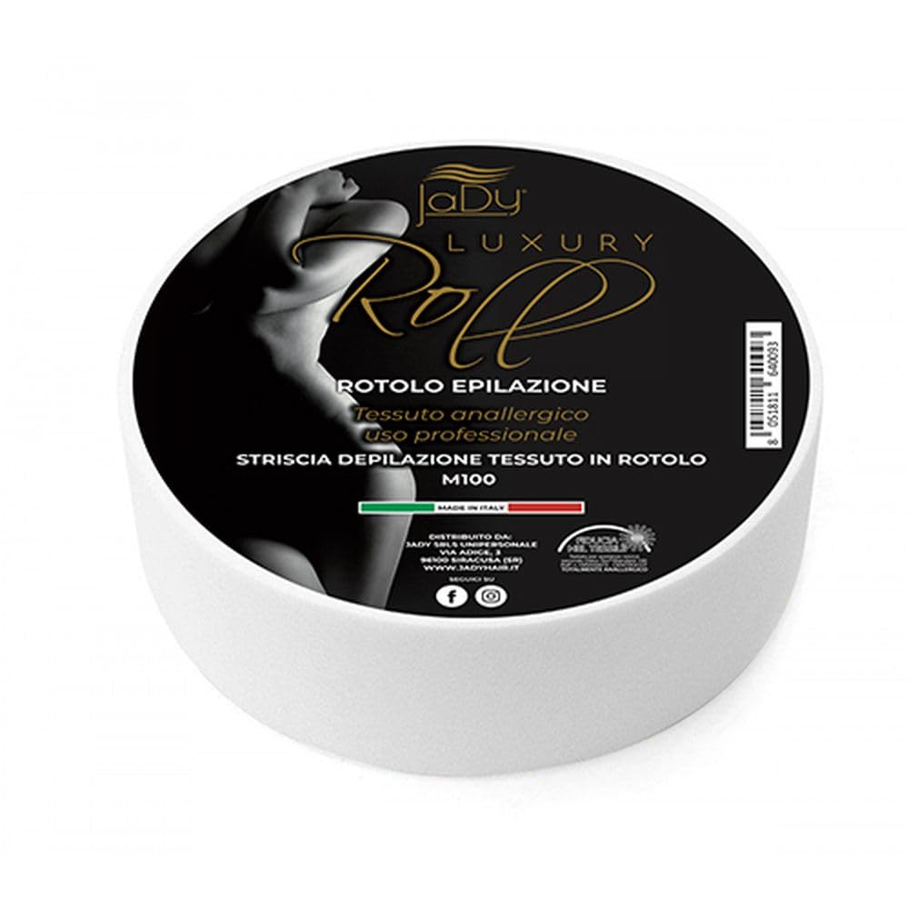 JaDy - 6 Rotolo Strisce per Ceretta 100MT | 6 Rotoli Tessuto Delicato | Compatibile con Tutti i Tipi di Cera | Uso Professionale e Domestico, 6x