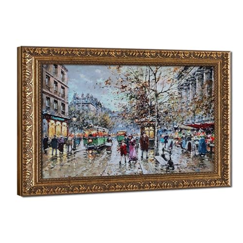 Toile promenade de la Madeleine Paris Blanchard, une œuvre d'art murale aux finitions soignées