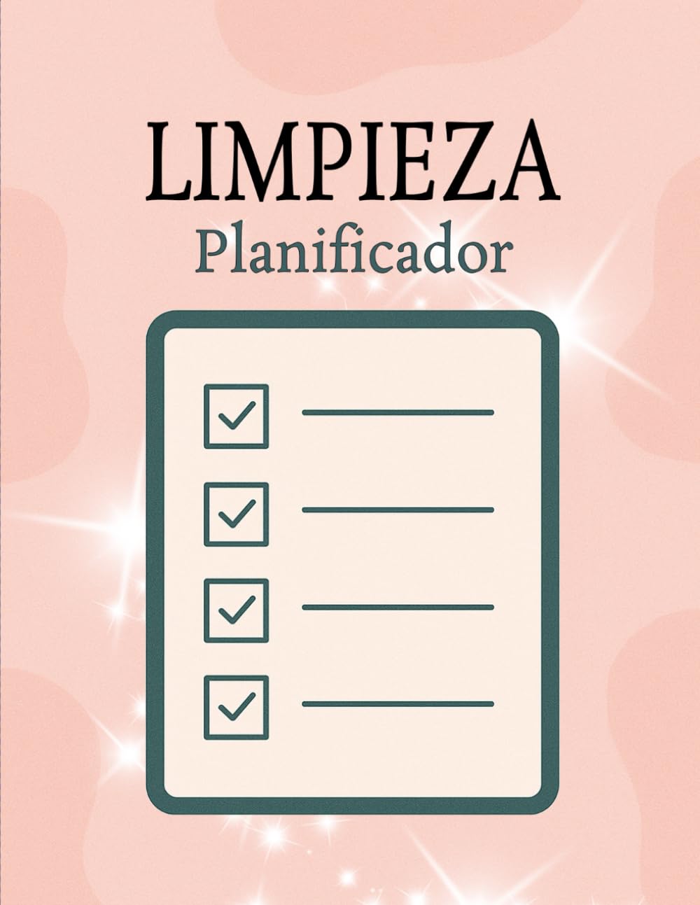 Planificador de Limpieza: Horario y listas de verificación | Cuaderno de tareas domésticas | Diarias, semanales y mensuales | Registro de limpieza A4 para mujeres