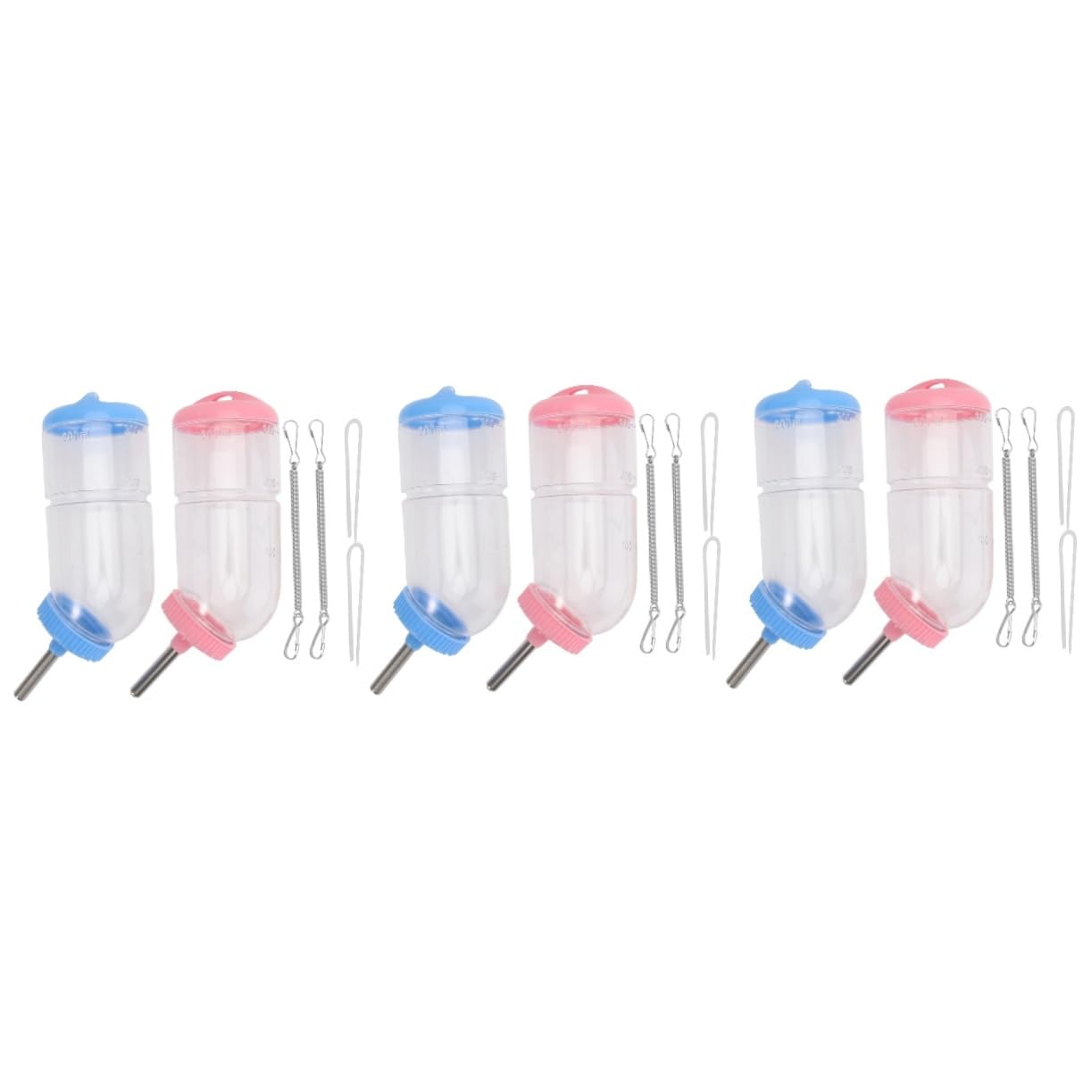 POPETPOP 6piezas Botella De Agua para Mascotas Bebedero Práctico para Conejos y Roedores Color Aleatorio Diseño para Hámsters y Cobayas