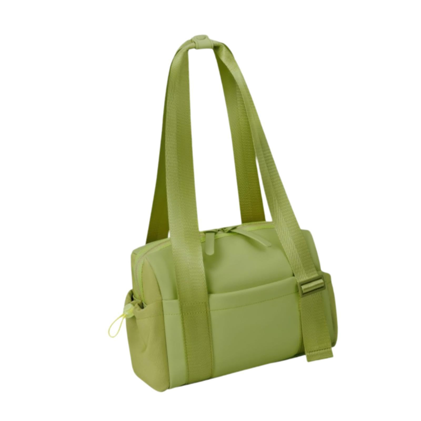 Mini Gym Bag Zipper Adjustable Strap Shoulder Tote for Workout Sports Dating Green-image-20