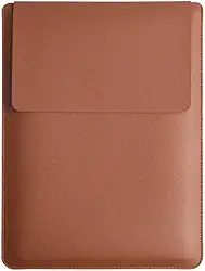 Case de Couro Executiva para MacBook Air/Pro 13 (M1/M2) - Elegância e Proteção (Marrom Café)